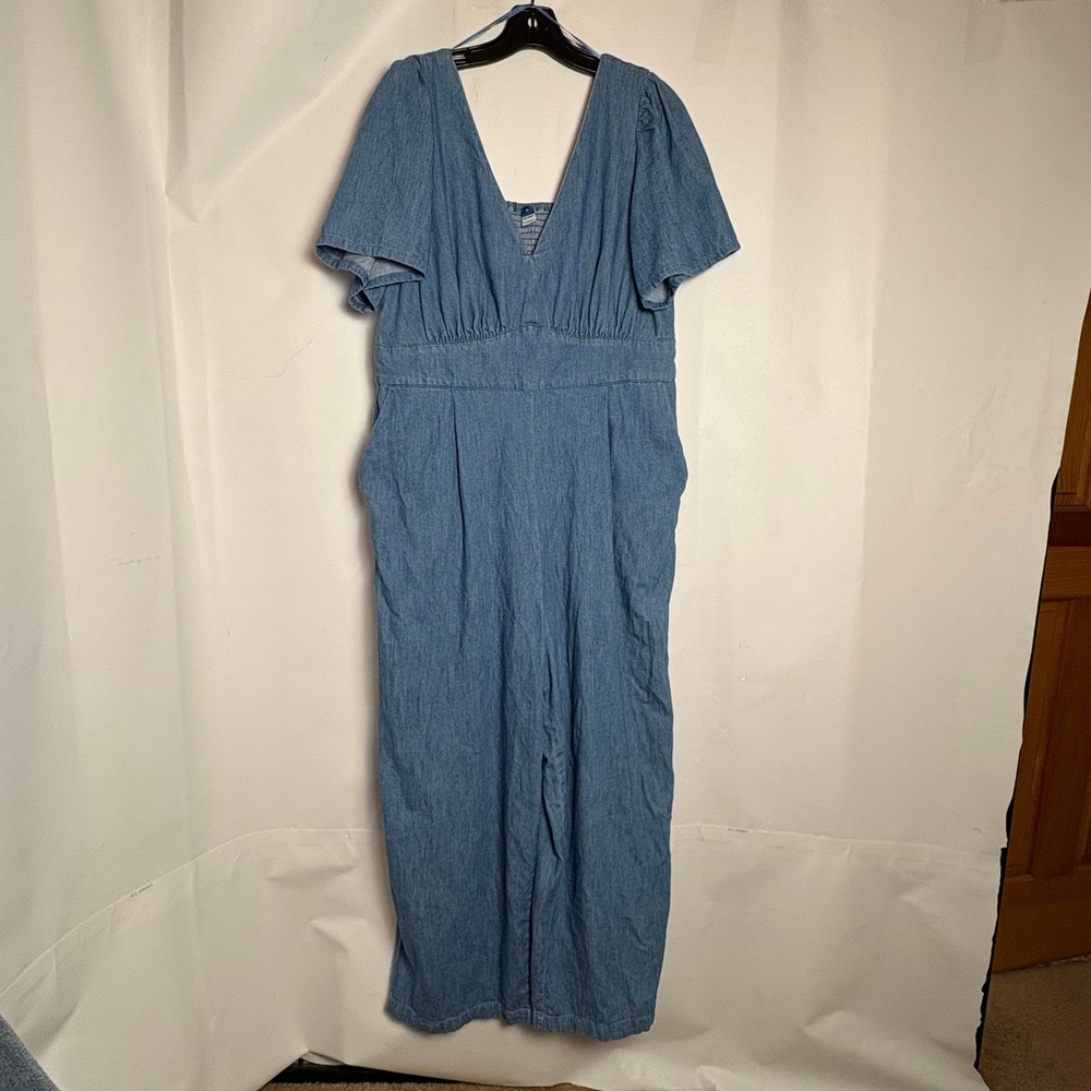 Old Navy Light Blue Denim Jumpsuit